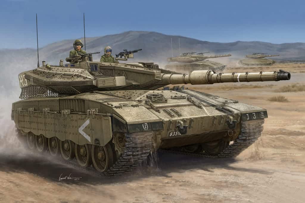 Hobbyboss 1:35 Israeli 'Merkava' 3D Main Battle Tank Model Kit (82441)