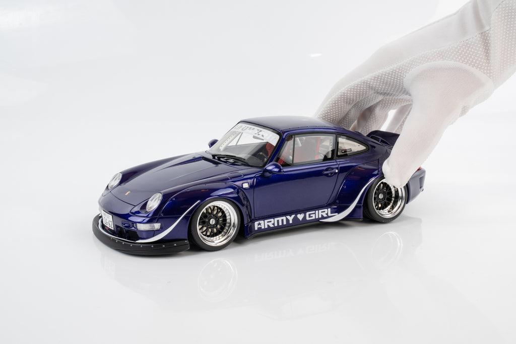 GT Spirit 1:18 Porsche 911 (993) RWB "Army Girl" Purple 2015 Limited Edition Model Car