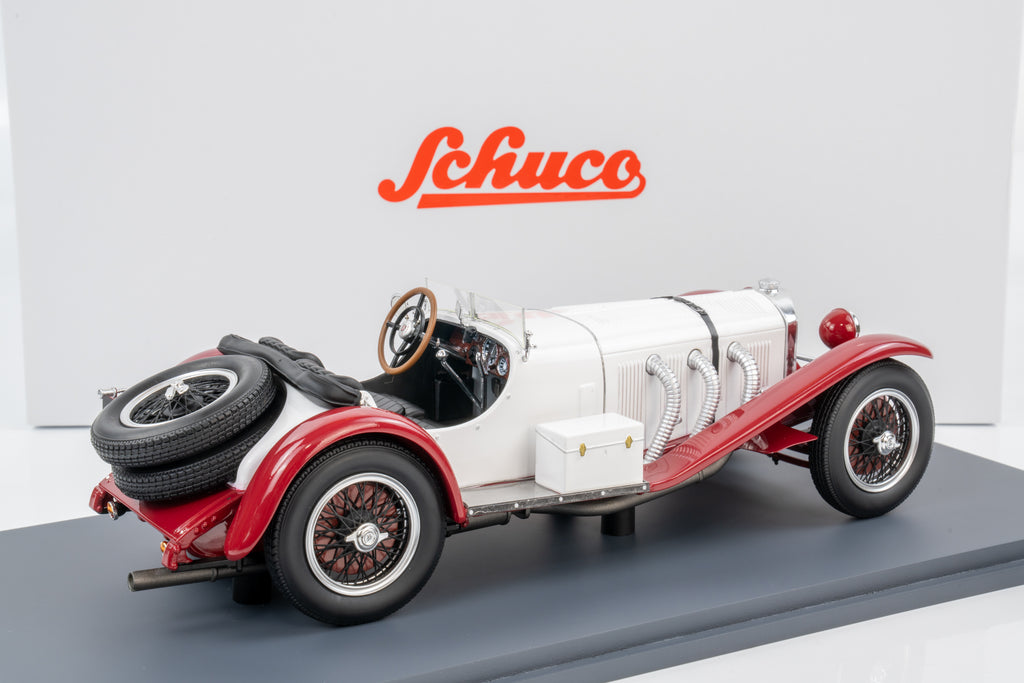 Schuco 1:18 Mercedes-Benz 710 SSK White 1927 Model Car