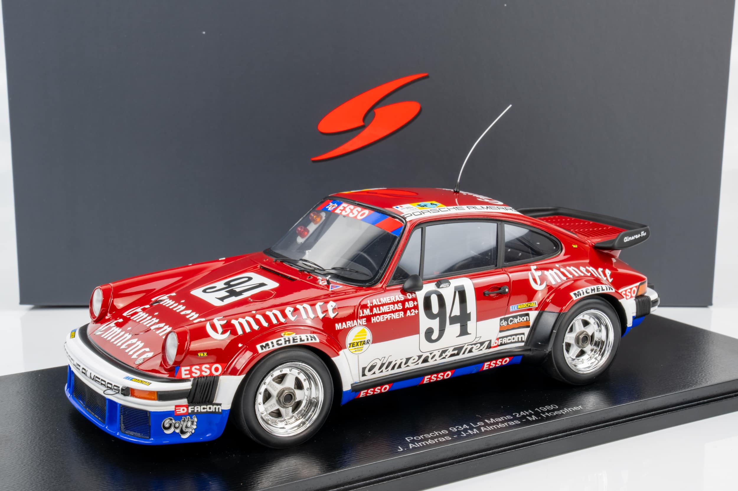 Spark Models Spark - 1:18 Porsche 934 No.94 24h Le Mans 1980 - Resin Model
