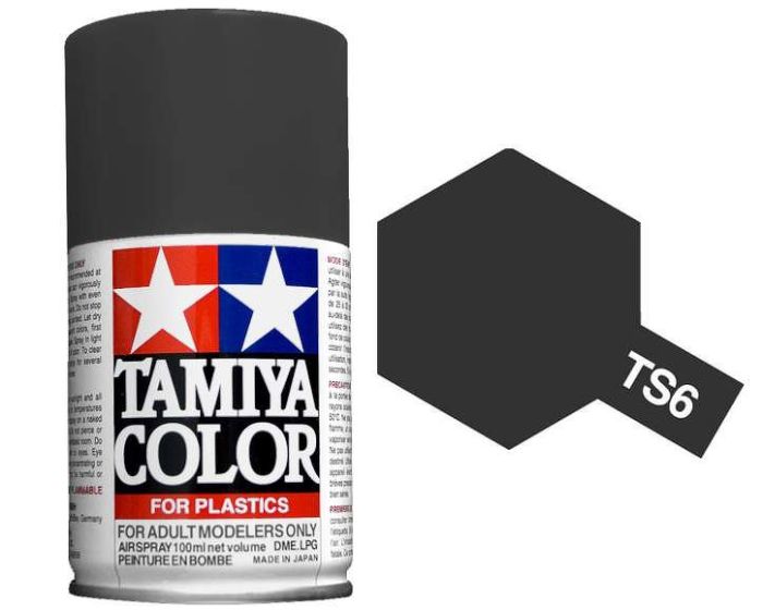 Tamiya 100ml TS-6 Matt Black Spray Paint (85006)