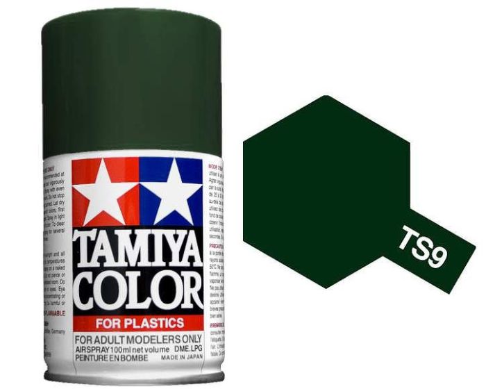 Tamiya 100ml TS-9 British Green Spray Paint (85009)