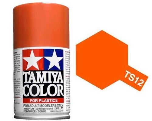 Tamiya 100ml TS-12 Orange Spray Paint (85012)