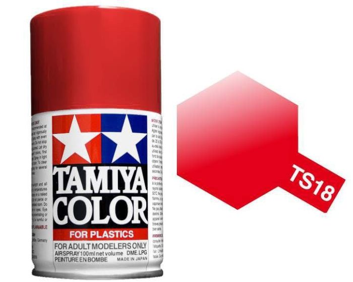 Tamiya 100ml TS-18 Metallic Red Spray Paint (85018)
