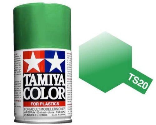 Tamiya 100ml TS-20 Metallic Green Spray Paint (85020)