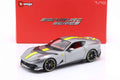 Bburago - 1:18 Ferrari 812 Competizione 2021 Silver / Yellow - Signature Edition - Diecast Model