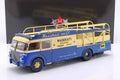 CMR - 1:18 Fiat 642 RN2 Bartoletti Maserati Race Car Transporter 1957 Blue/Yellow - Diecast Model