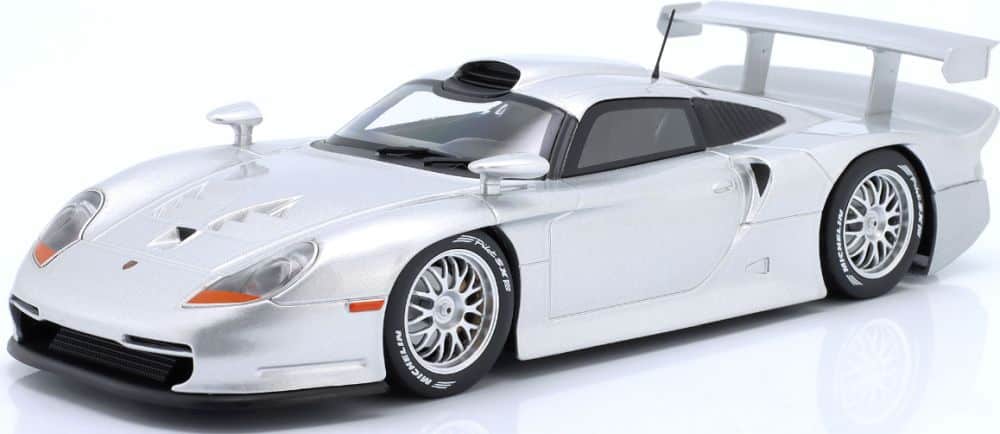 Werk83 1:18 Porsche 911 GT1 Street Version 1997 Silver - Diecast Model