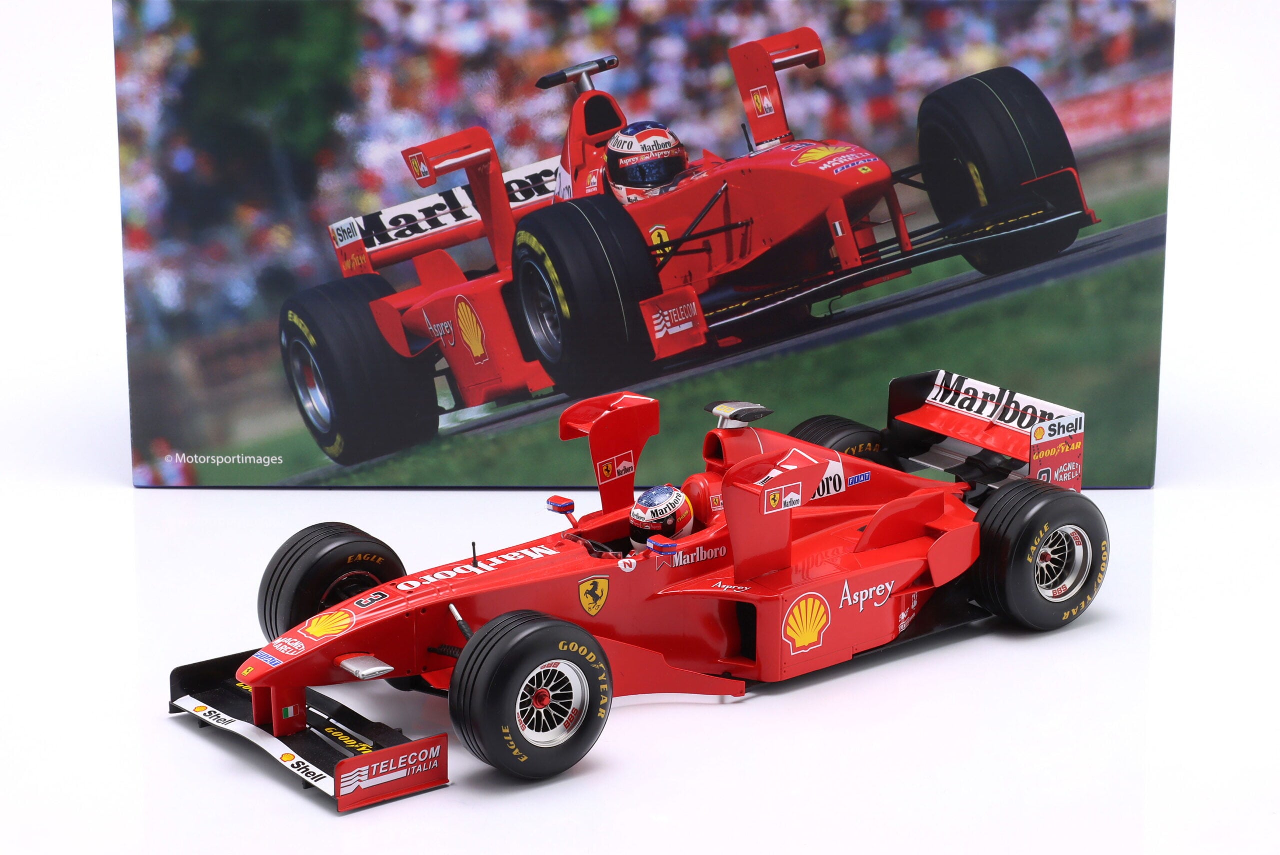 Werk83 1:12 Ferrari F1 F300 No.3 Michael Schumacher Tower Wings 1998 Imola GP - Diecast Model