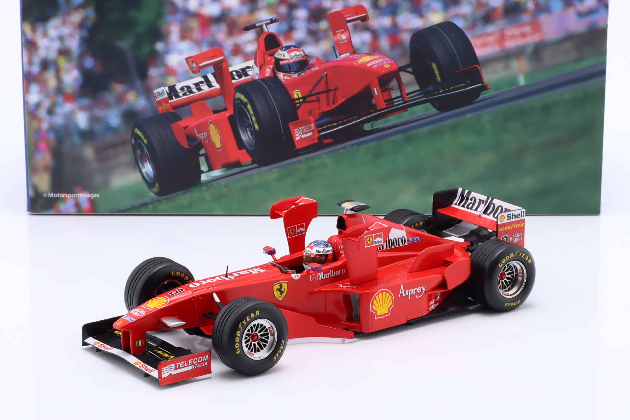 Werk83 1:18 Scuderia Ferrari F1 F300 Michael Schumacher "Tower Wings" 1998 Imola GP - Diecast Model