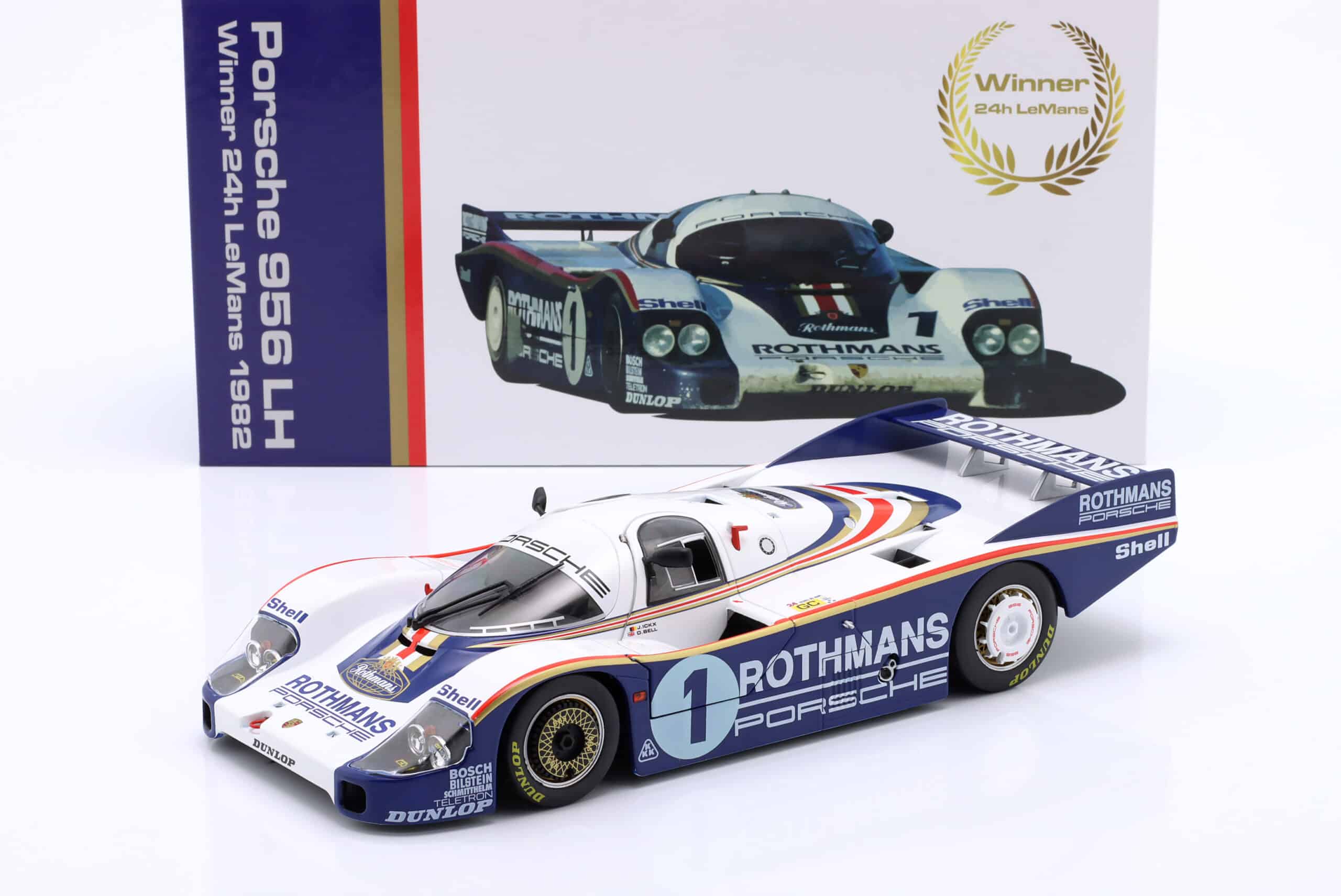 Werk83 1:18 Porsche 956 LH No.1 Winner 24h Le Mans 1982 Jacky Ickx, Derek Bell - Diecast Model