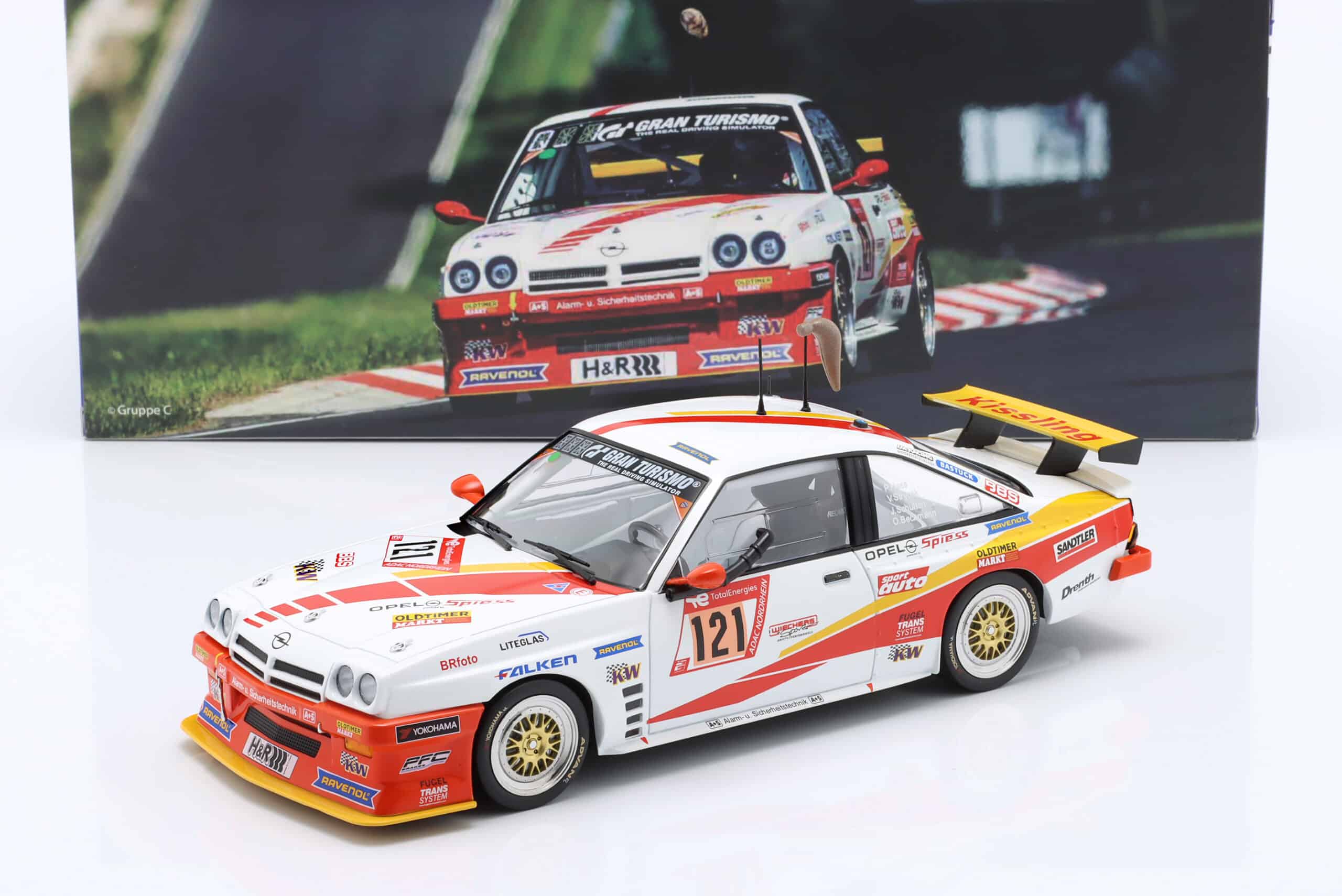 Werk83 1:18 Opel Manta No.121 24h Nurburgring 2023 Beckmann, Hass, Strycek, Schulten - Diecast Model by WERK83