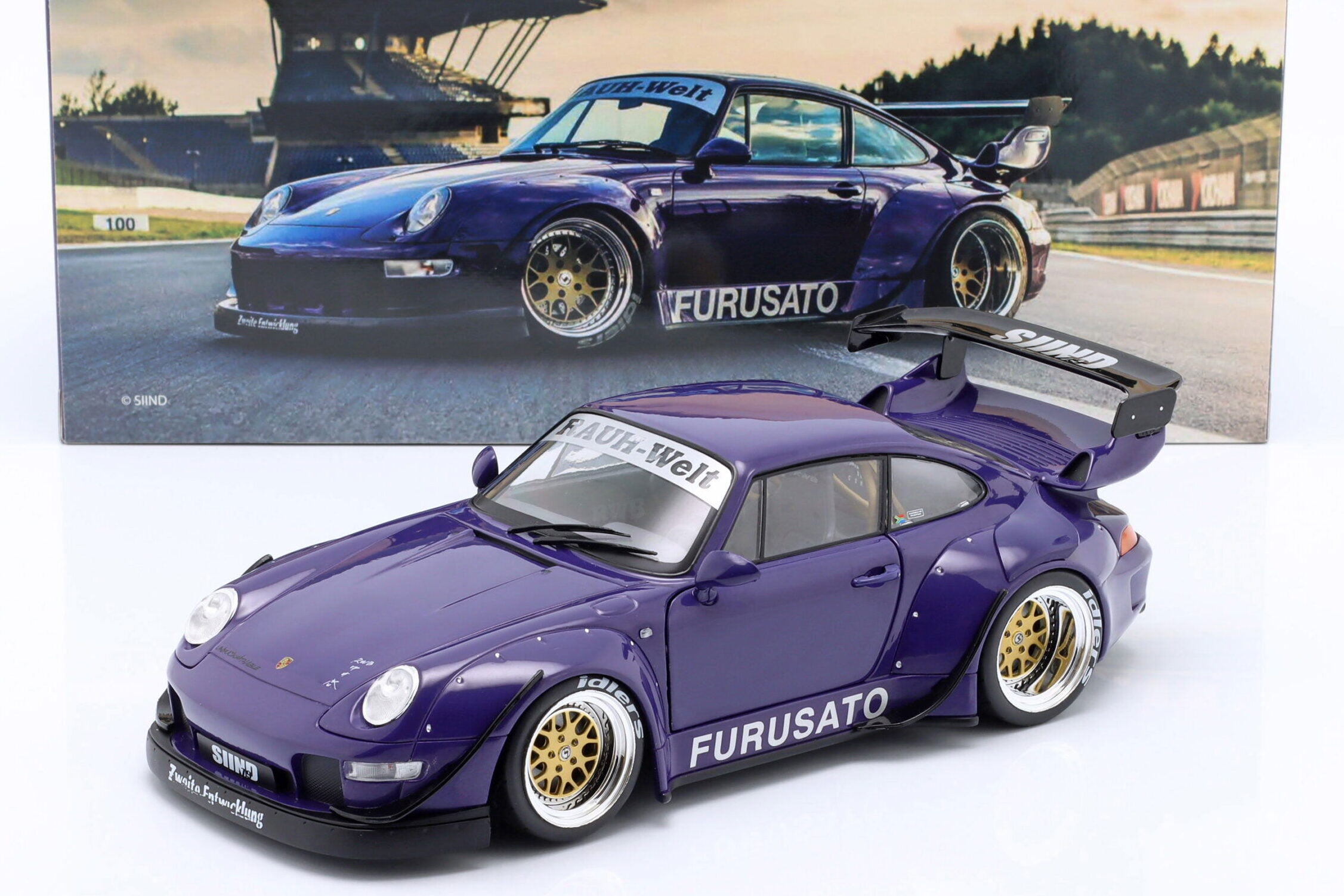 Werk83 1:18 Porsche 911 (993) RWB Rauh-Welt Furusato Sidney Hoffman - Diecast Model