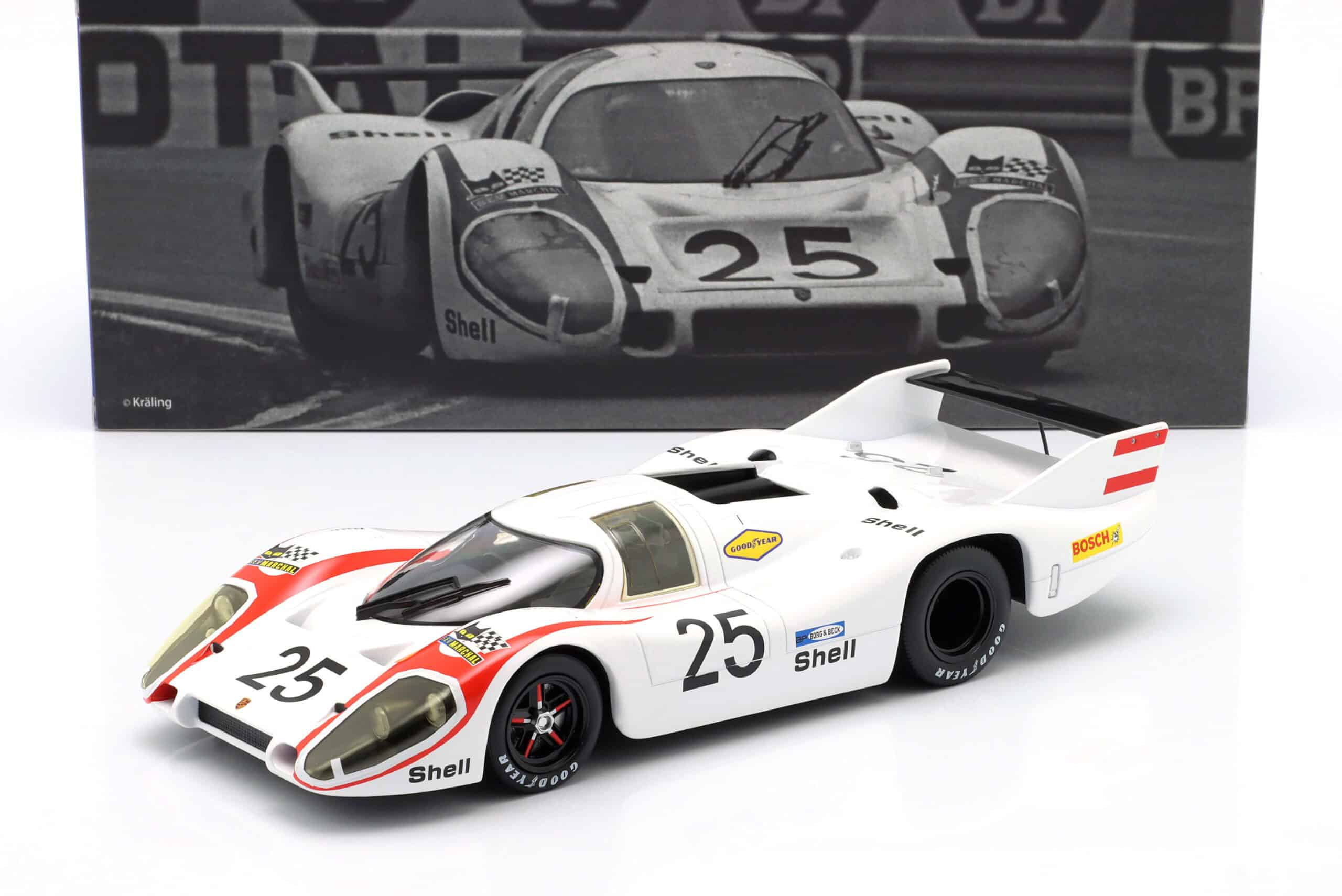 Werk83 1:18 Porsche 917 LH No.25 Pole Position 24h Le Mans 1970 Elford, Ahrens - Diecast Model