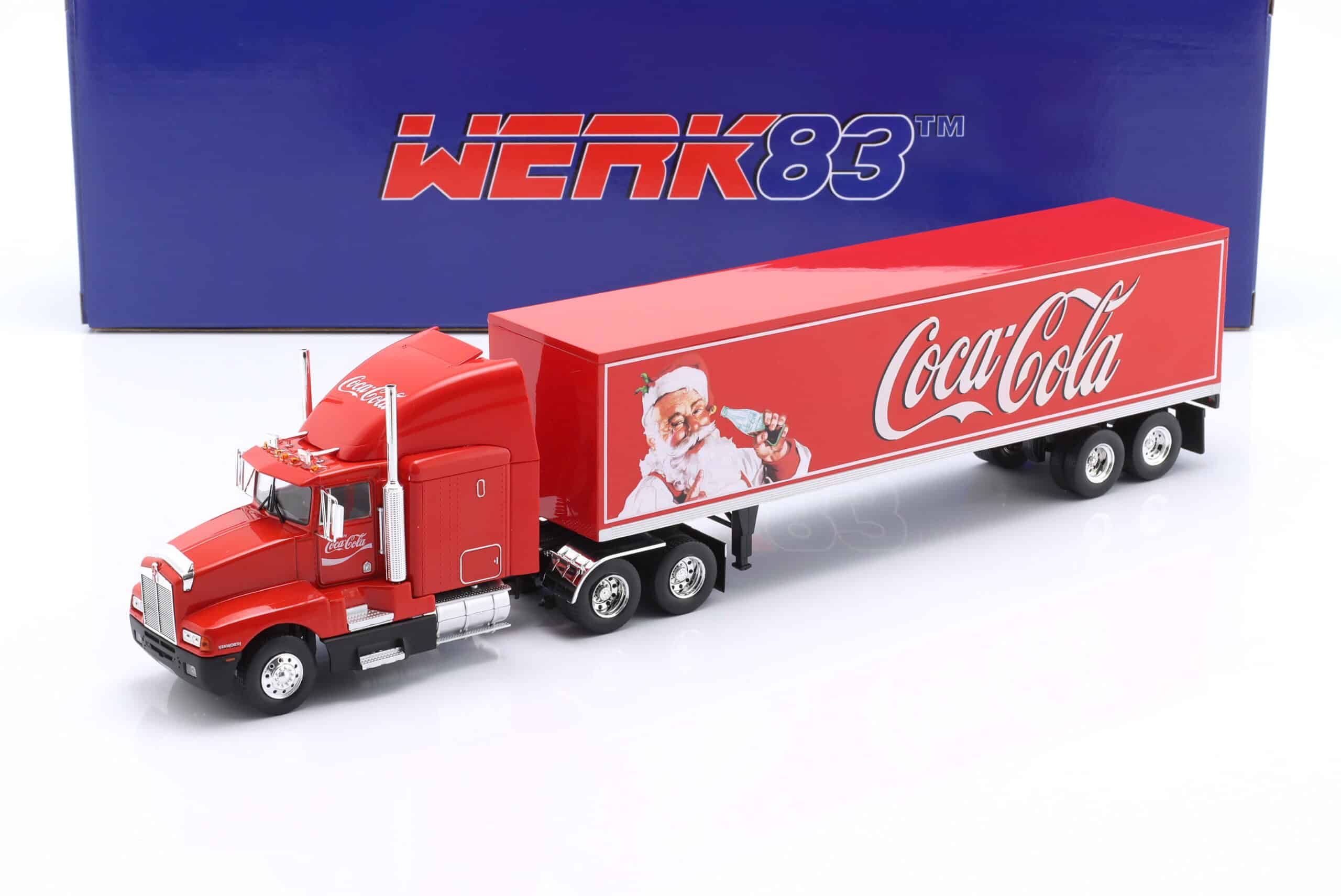 Werk83 1:43 Coca-Cola Christmas Truck Kenworth T600 1986 - Diecast Model
